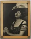 Jan Nepomuk Langhans, Portrait of a Lady in a Hat, 1910, photography, paper