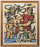 Fernand Léger, Mother and Her Two Children, 1953, coloured lithography, paper