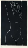 Ota Janeček, Female Nude, 1963, linocut, paper