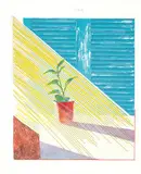 David Hockney, Sun (from Weather Series), 1973, 8-color lithograph and screenprint on Arjomari paper