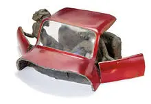 James Gill, Untitled (Couple in a Red Car), c. 1965, Painted and patinated bronze