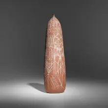Clyde Burt, Tall vase, c. 1965, glazed stoneware