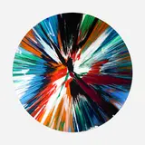Damien Hirst, Circle Spin Painting, 2009, acrylic on paper