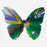 Damien Hirst, Butterfly Spin Painting, 2009, acrylic on paper