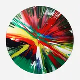 Damien Hirst, Circle Spin Painting, 2009, acrylic on paper