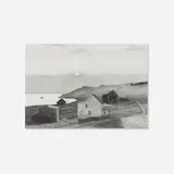 Peter Sculthorpe, Sunset, Conception Bay, 2006, graphite on paper