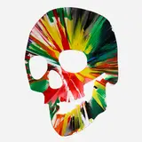 Damien Hirst, Signed Skull Spin Painting, 2009, acrylic on paper