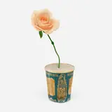 Tony Feher, Untitled, 1992, cement, plastic flower, paper cup