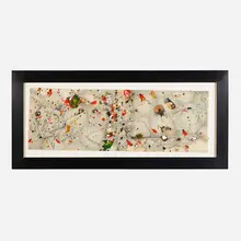 Judy Pfaff, Untitled (PF121), 1998, mixed media on paper in artist's frame