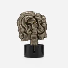 Portrait de Michele by Miguel Berrocal, 1969, nickel-plated zamak, brass, cubic zirconia, enamel, sold Mar 2023