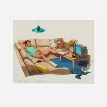 Deni Ponty, Remote Control, 1991, oil on vellum