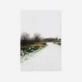 Mike Bayne, Untitled (Snowy Road), 2005, oil on Masonite