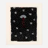 Harmony Lynn Hammond, Spirit of the Dark, 1978, oil, gouache and collage on paper
