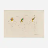 Enrique Castro-Cid, Untitled, 1965, graphite and colored pencil on paper