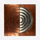 Gary Kuehn, Copper Piece, 1977, graphite on paper with copper