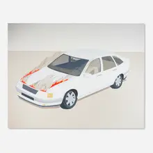 Brian Alfred, My Red Hot Car, 2001, acrylic on canvas
