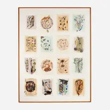 Judy Pfaff, Untitled, ink and acrylic on graph paper