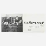 Keith Haring, Stedelijk Museum exhibition catalogue with drawing, 1986, ink on printed exhibition catalog