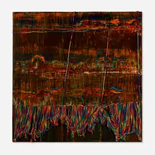 Rochelle Feinstein, Flirt, 1995, oil and mixed media on linen