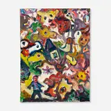 Chuck Connelly, Untitled (Animals), 2003, oil on canvas