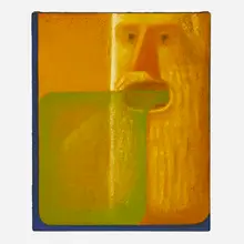 Groan by Nat Meade, 2017, oil on hemp, sold Mar 2023