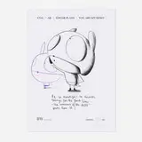 Edgar Plans, You Are My Hero, 2021, unique colored pencil and graphite drawing on certificate of authenticity