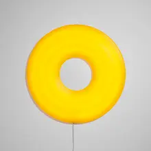 Donut Lamp by Josh Sperling, 2020, thermoformed plastic, sold Mar 2023