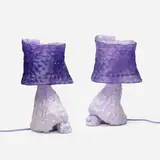 Katie Stout, Slouchy Slurple, 2019, hard casted rubber, plaster base