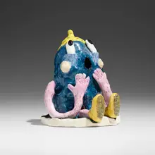 Joakim Ojanen, Oooh That's A Good Fucking Cloud Up There, 2019, glazed earthenware
