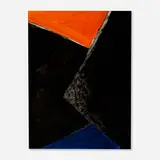 Lloyd Raymond Ney, Blue, Black and Orange Composition