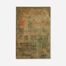 Evening Glow by Eugenia Sumiye Okoshi, oil and collage on canvas, sold Mar 2023
