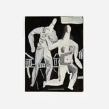 Vaclav Vytlacil, Dancing Figures, tempera on paper mounted to board