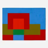 Josef Zenk, Temple, oil on panel