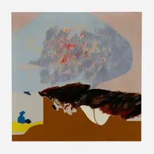 De rerum natura I by Hugo Consuegra, 1971, oil on canvas, sold Mar 2023