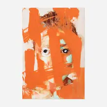 Untitled (from the Cover, Girl series) by Austyn Weiner, 2014, mixed media on paper, sold Mar 2023