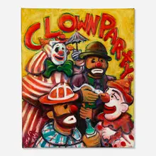 Mark Ellis, Clown Party, 2008, oil on canvas