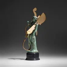 Untitled by Arman, 2002, patinated bronze, bronze, sold Mar 2023