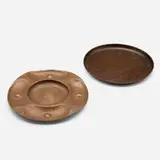 Trays, set of two by Gustav Stickley and Stickley Brothers, c. 1910, handwrought copper, sold Dec 2024