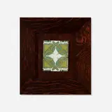 Teco Pottery, Rare three-color architectural tile with Sullivanesque motif