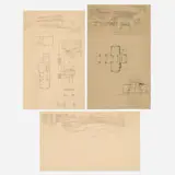 Frank Lloyd Wright, Plates from the Wasmuth Portfolio, 1911, lithograph