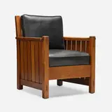 Armchair, model 408 by L. & J.G. Stickley, sold Oct 2024