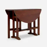 Drop-leaf table, model 552 by L. & J.G. Stickley, c. 1913, oak, sold Oct 2024