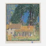 Gustave Baumann, Summer Breezes, woodcut in colors on cream Zanders Bergisch Gladbach laid paper