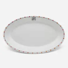 Frank Lloyd Wright, Plate from the Midway Gardens, Chicago, 1914, painted and glazed porcelain