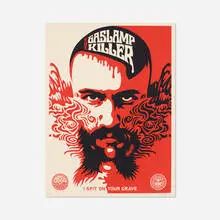 Gaslamp Killer by Shepard Fairey, 2008, screenprint on paper, sold Jun 2017