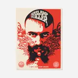 Gaslamp Killer by Shepard Fairey, 2008, screenprint on paper, sold Jun 2017