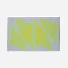 Julian Stanczak, Unishape, 1970, acrylic on canvas