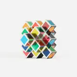 Kroa A by Victor Vasarely, 1970, anodized aluminum, sold Apr 2017