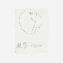 Andy Warhol, Apple, 1983, graphite on paper