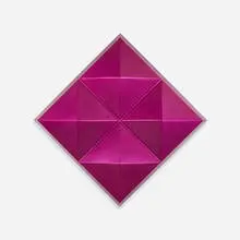 DeWain Valentine, Quadruple Diamond, 1967-1968, metallic flake lacquered polyester and fiberglass